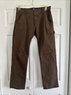 Hollister Epic Flex Brown Carpenter Utility Pants Men’s 31x32